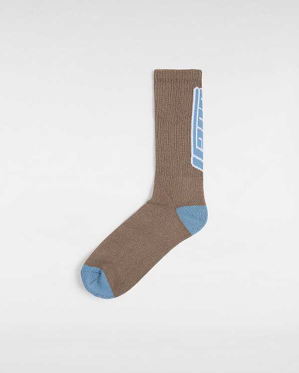 Brown Vans Faster Crew (1 pair) Unisex Socks | VN5731968