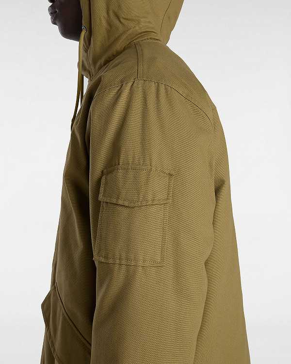 Brown Vans Henrique Parka Men Jacket | VN5180976