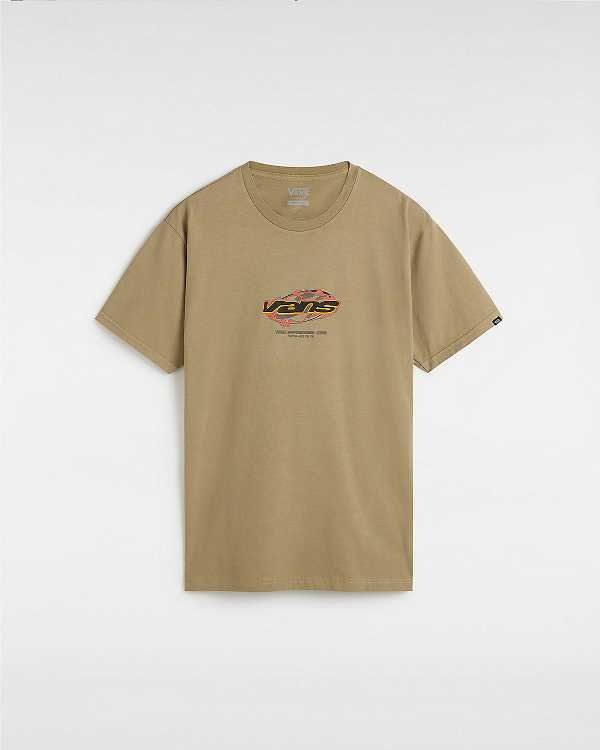 Brown Vans Ignitions Men T Shirts | VN8126435