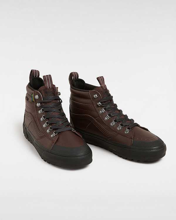 Brown Vans MTE Sk8-Hi DR Women Waterproof Shoes | VN1675384