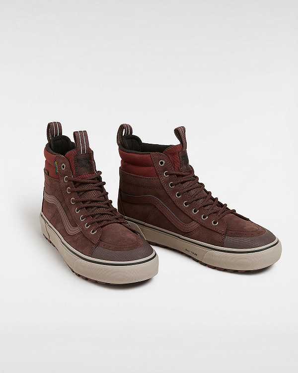 Brown Vans MTE Sk8-Hi Men Waterproof Shoes | VN3180645