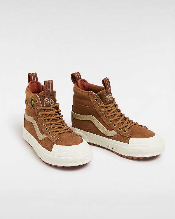 Brown Vans MTE Sk8-Hi Men Waterproof Shoes | VN0237815