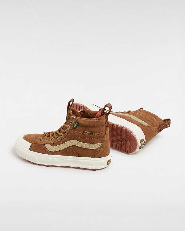 Brown Vans MTE Sk8-Hi Men Waterproof Shoes | VN0237815