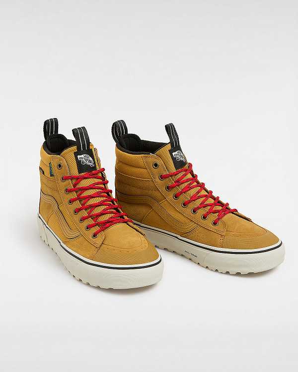 Brown Vans MTE Sk8-Hi Men Waterproof Shoes | VN8107635