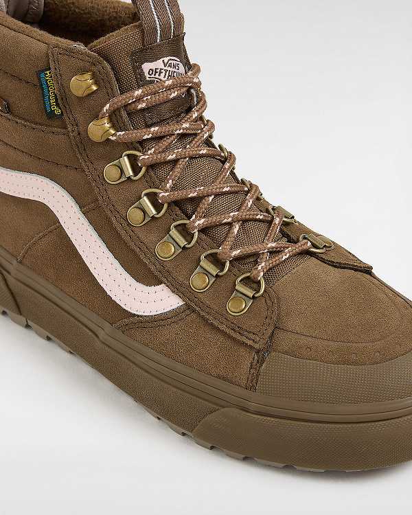 Brown Vans MTE Sk8-Hi Women Waterproof Shoes | VN9641053