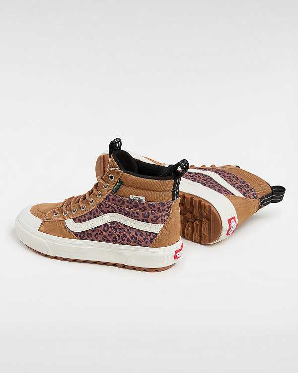 Brown Vans MTE Sk8-Hi Women Waterproof Shoes | VN7031425