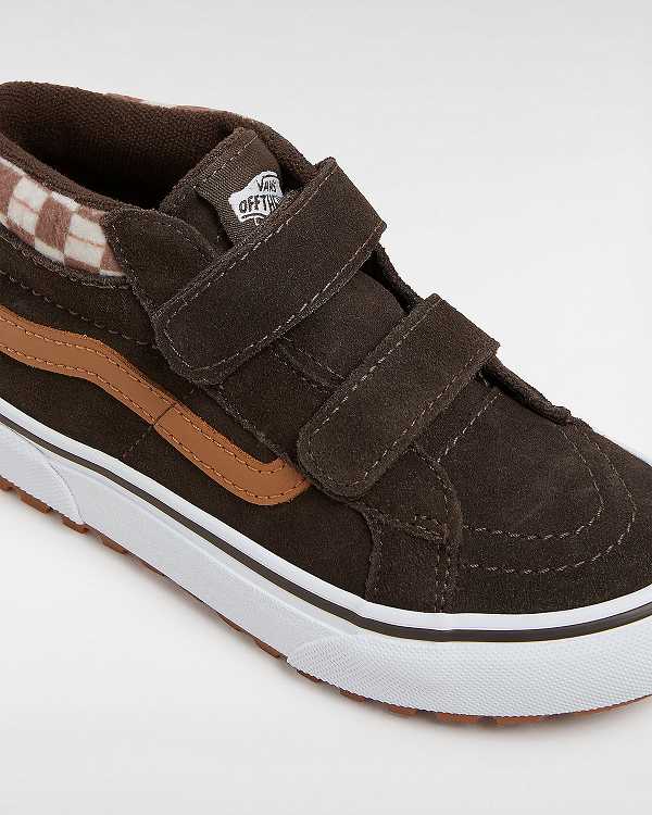 Brown Vans MTE Sk8-Mid Reissue Hook and Loop (4-8 years) Kids' Sneakers | VN4391602