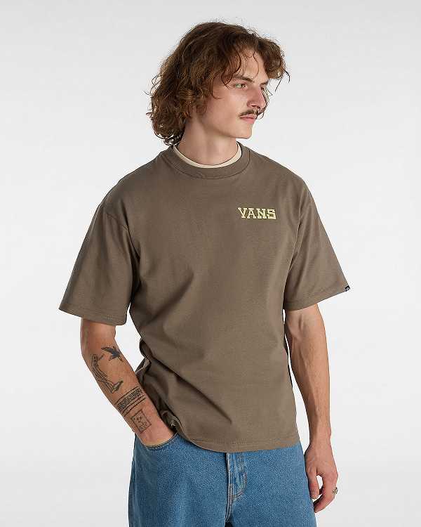 Brown Vans Nimi Sk8 Loose Men T Shirts | VN1286709