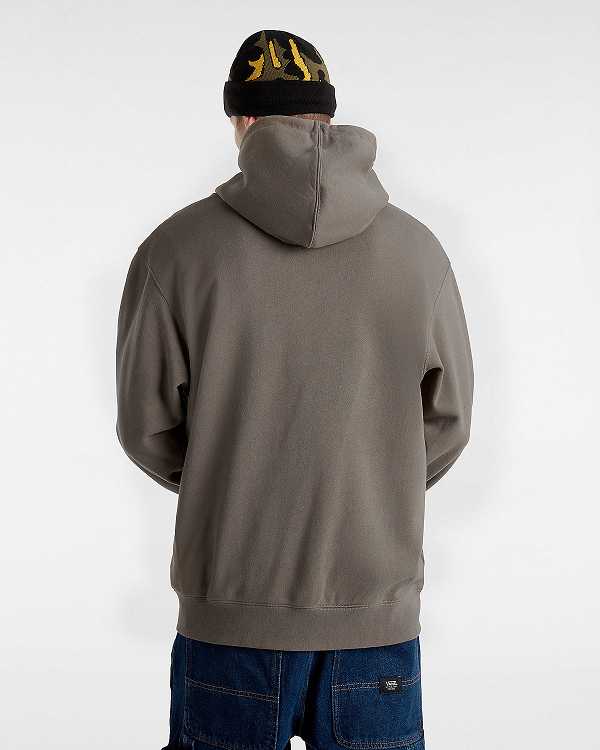 Brown Vans Original Standards Loose Men Hoodie | VN8146739