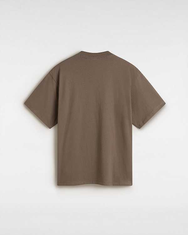 Brown Vans Original Standards Men T Shirts | VN8439207