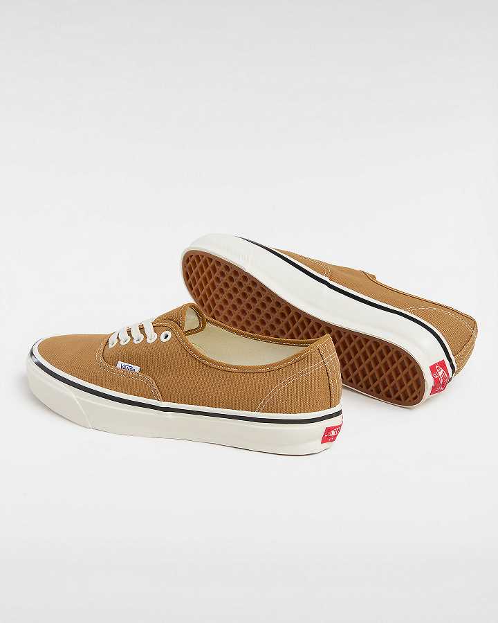 Brown Vans Premium Authentic 44 Duck Men Canvas Shoes | VN6907845