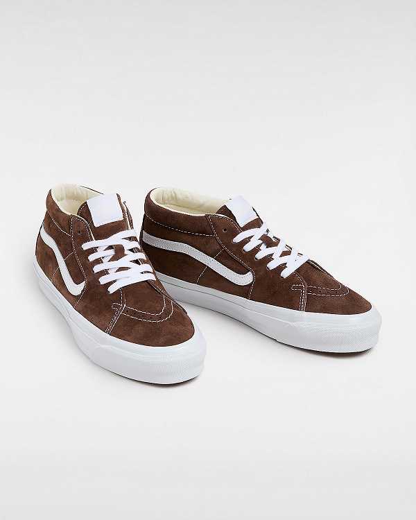 Brown Vans Premium Sk8-Mid 83 Men Sneakers | VN3718045