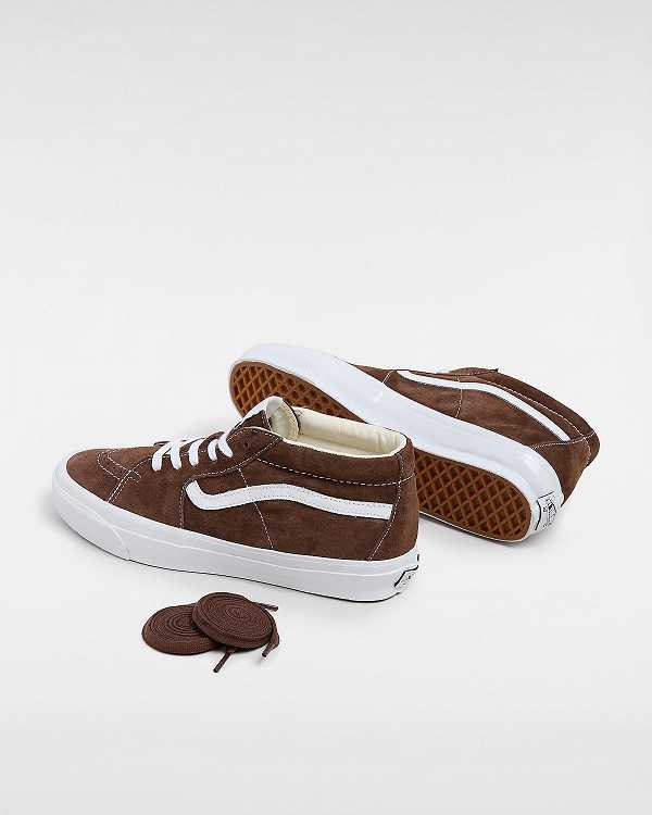 Brown Vans Premium Sk8-Mid 83 Men Sneakers | VN3718045