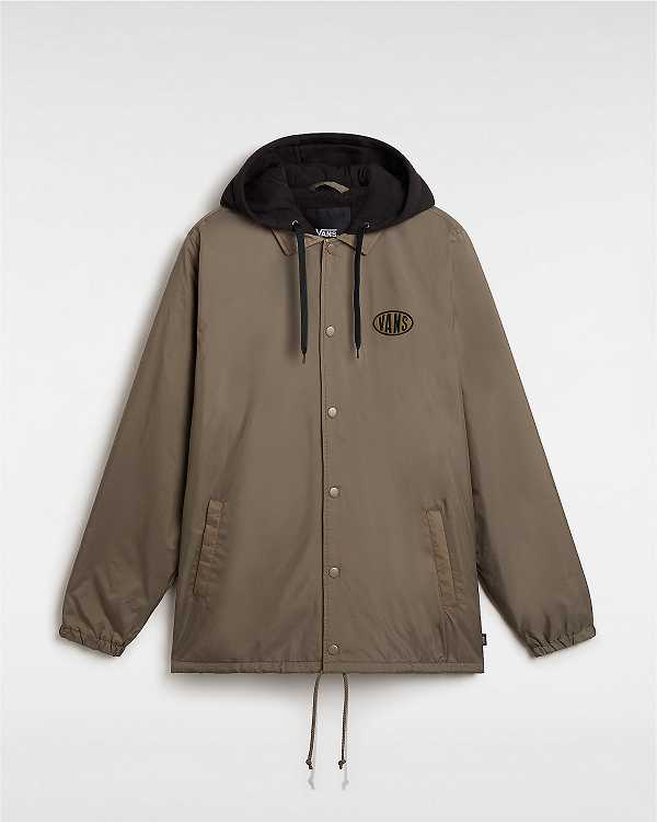 Brown Vans Riley Coaches Men Jacket | VN8514976