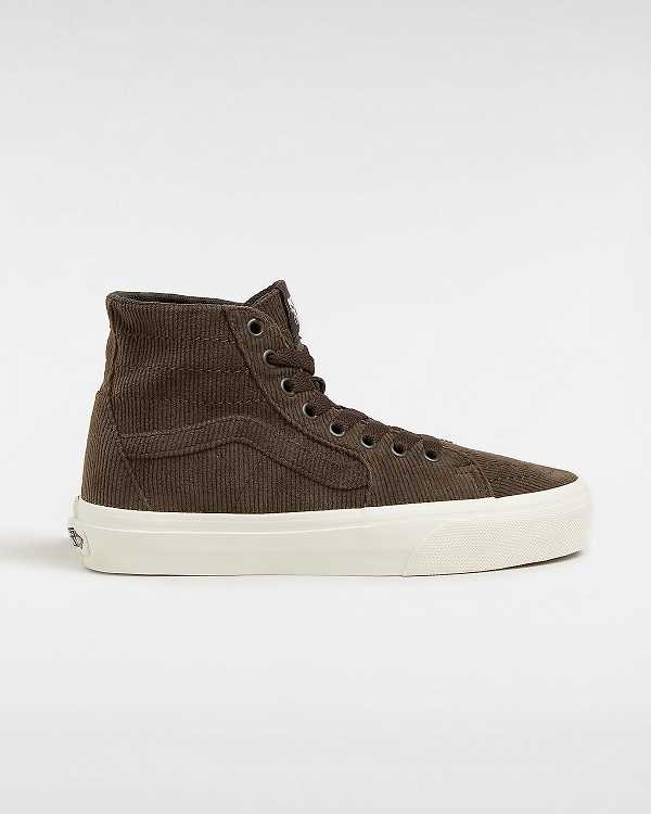 Brown Vans Sk8-Hi Tapered Women Sneakers | VN2645701