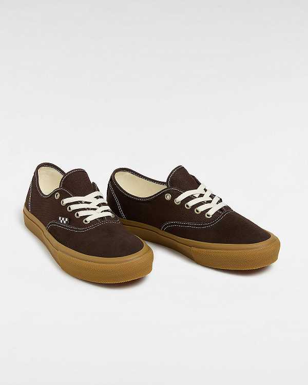 Brown Vans Skate Authentic Women Sneakers | VN2965437