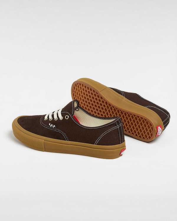 Brown Vans Skate Authentic Women Sneakers | VN2965437