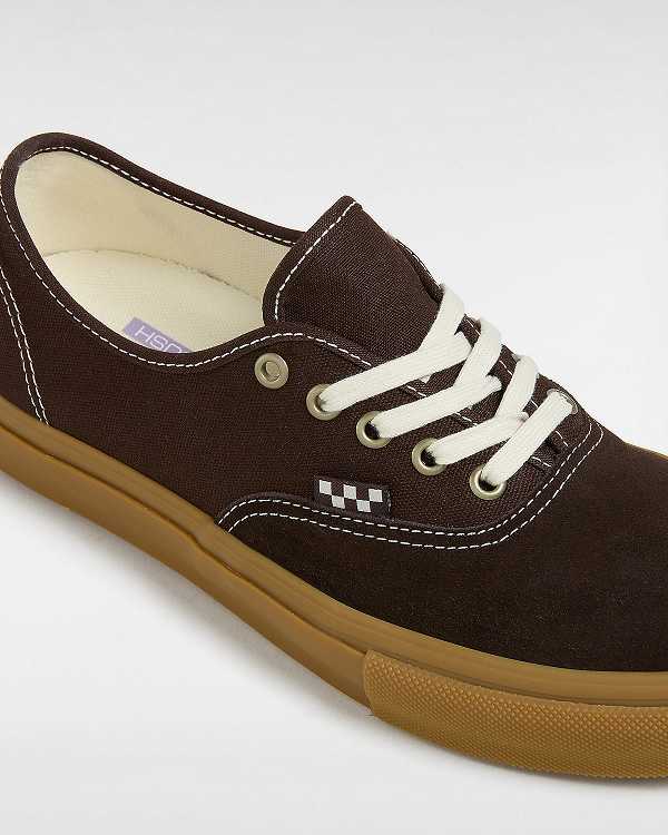 Brown Vans Skate Authentic Women Sneakers | VN2965437