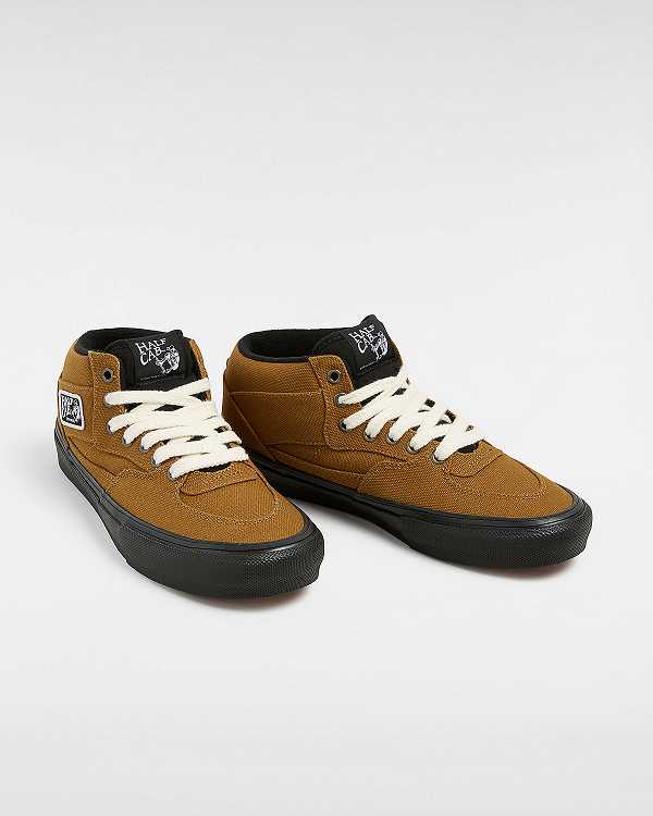 Brown Vans Skate Half Cab Duck Men Canvas Shoes | VN9061872