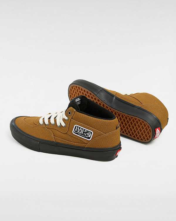 Brown Vans Skate Half Cab Duck Men Canvas Shoes | VN9061872