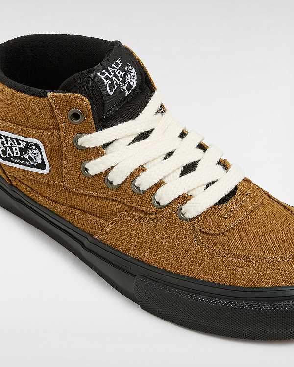 Brown Vans Skate Half Cab Duck Men Canvas Shoes | VN9061872