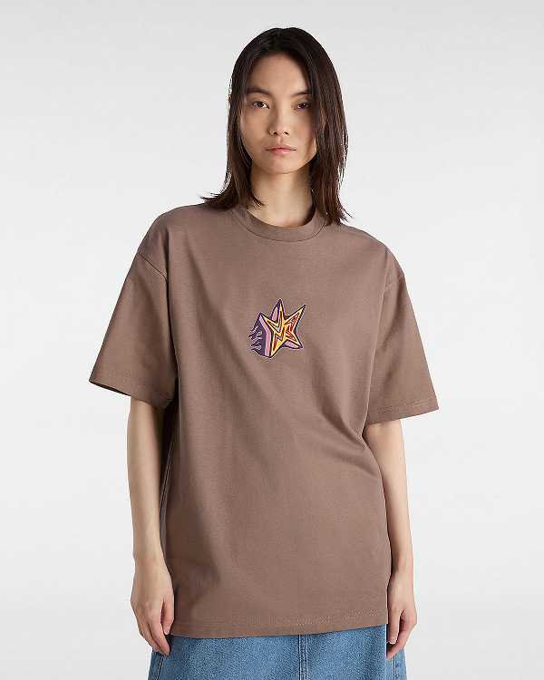 Brown Vans Skate Star Men T Shirts | VN4365072