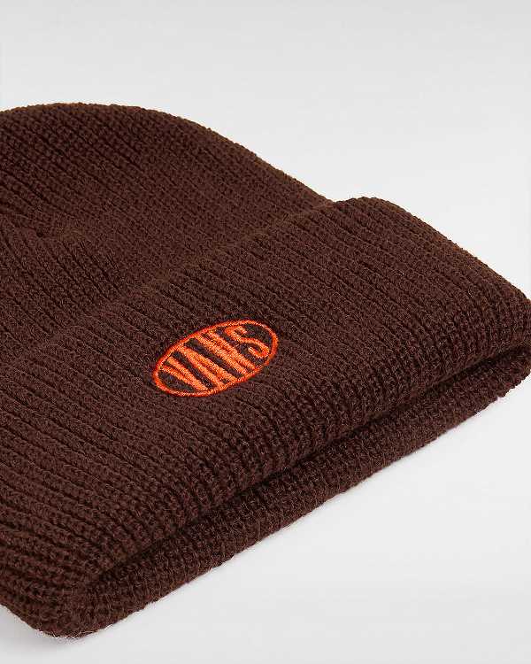 Brown Vans Spray On Cuff Unisex Beanie | VN2830957