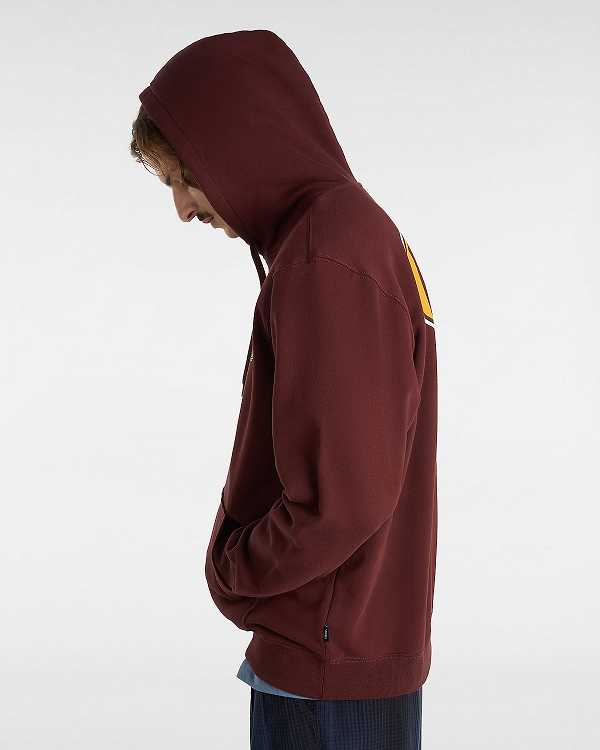 Brown Vans Spray On Loose Men Hoodie | VN1683904