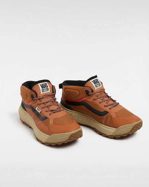 Brown / Orange Vans MTE Crosspath Mid Men Sneakers | VN9028345