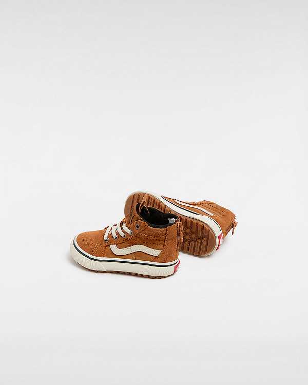 Brown / Orange Vans MTE Sk8-Hi (1-4 Years) Kids' Sneakers | VN6813540