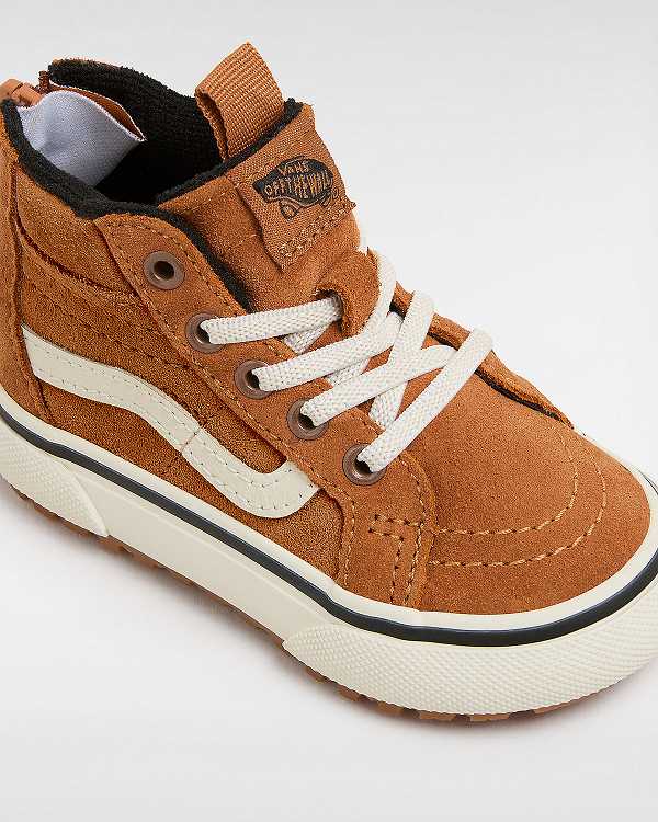 Brown / Orange Vans MTE Sk8-Hi (1-4 Years) Kids' Sneakers | VN6813540