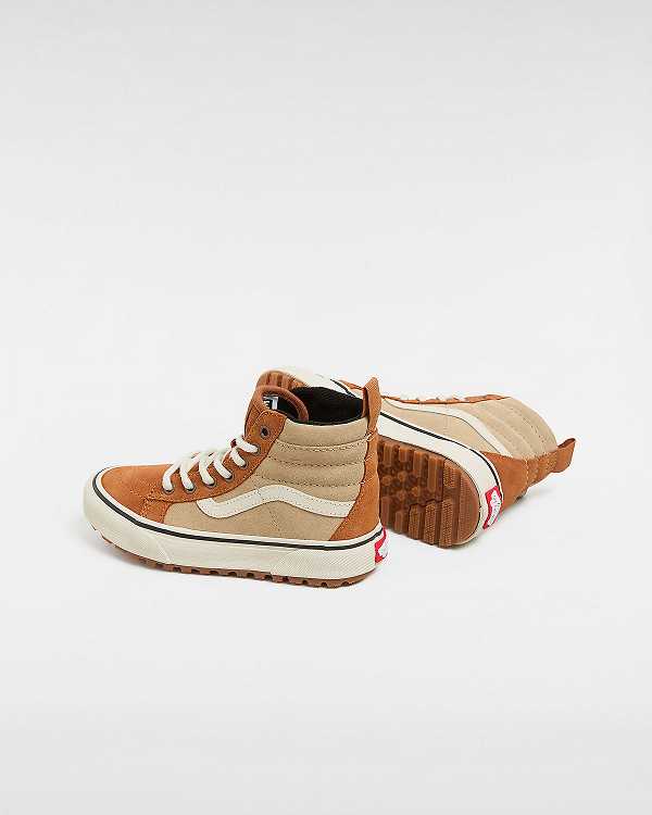 Brown / Orange Vans MTE Sk8-Hi (4-8 Years) Kids' Sneakers | VN0327481