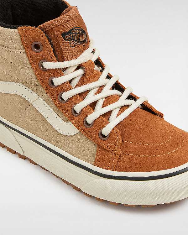 Brown / Orange Vans MTE Sk8-Hi (4-8 Years) Kids' Sneakers | VN0327481