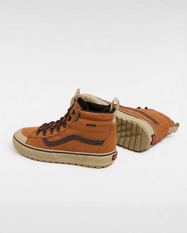 Brown / Orange Vans MTE Sk8-Hi DR Men Waterproof Shoes | VN5289360