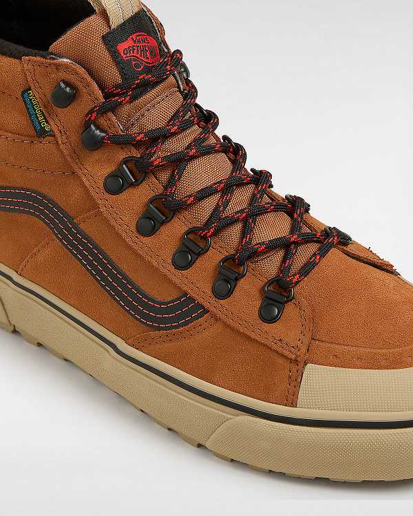 Brown / Orange Vans MTE Sk8-Hi DR Men Waterproof Shoes | VN5289360