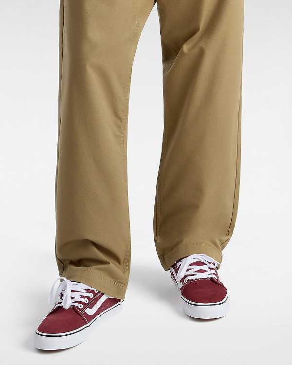 Burgundy Vans Chukka Low Sidestripe Men Skate Shoes | VN8216790