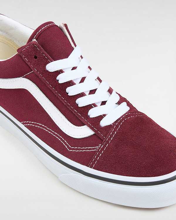 Burgundy Vans Old Skool Men Sneakers | VN6587324