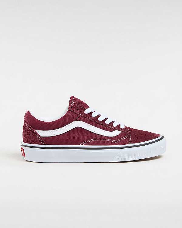 Burgundy Vans Old Skool Men Sneakers | VN6587324