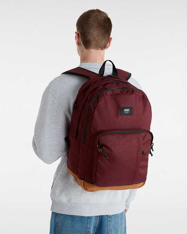 Burgundy Vans Old Skool Trek Unisex Backpacks | VN2108937