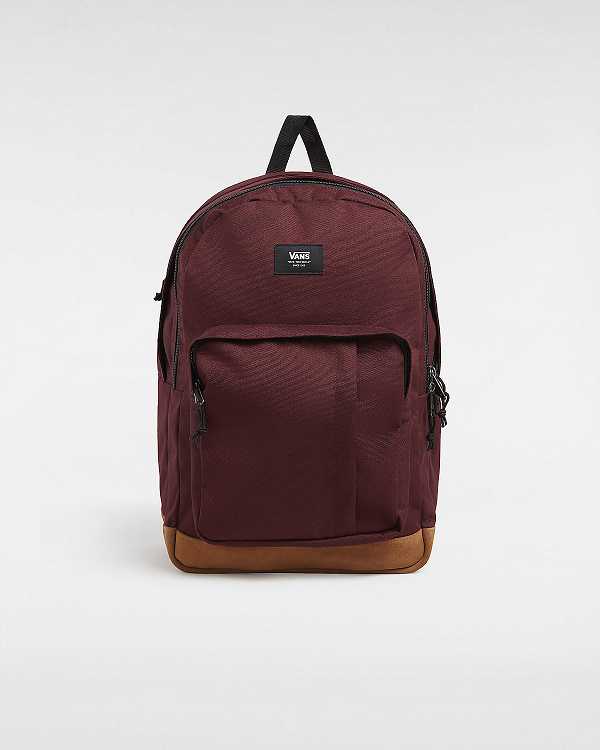 Burgundy Vans Old Skool Trek Unisex Backpacks | VN2108937