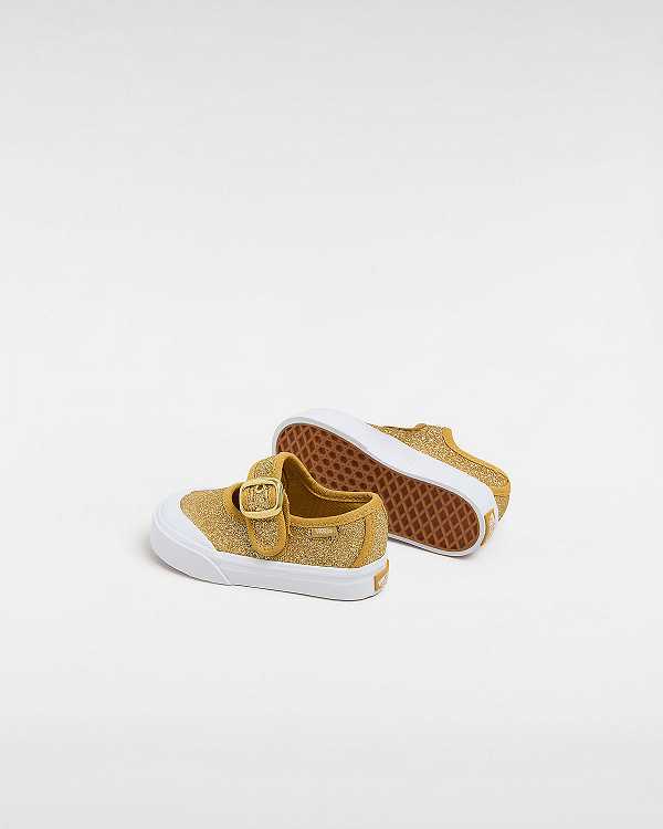 Gold Vans Glitter (1-4 Years) Kids' Mary Janes | VN3764501