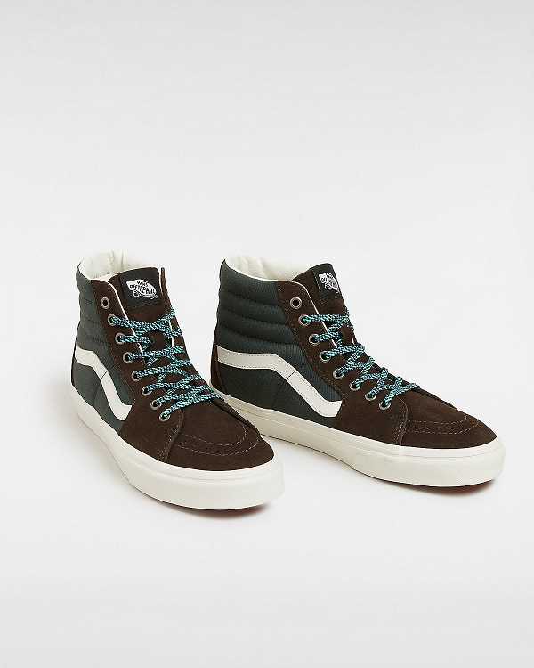 Green Vans Colour Theory Sk8-Hi Women Skate Shoes | VN3574829