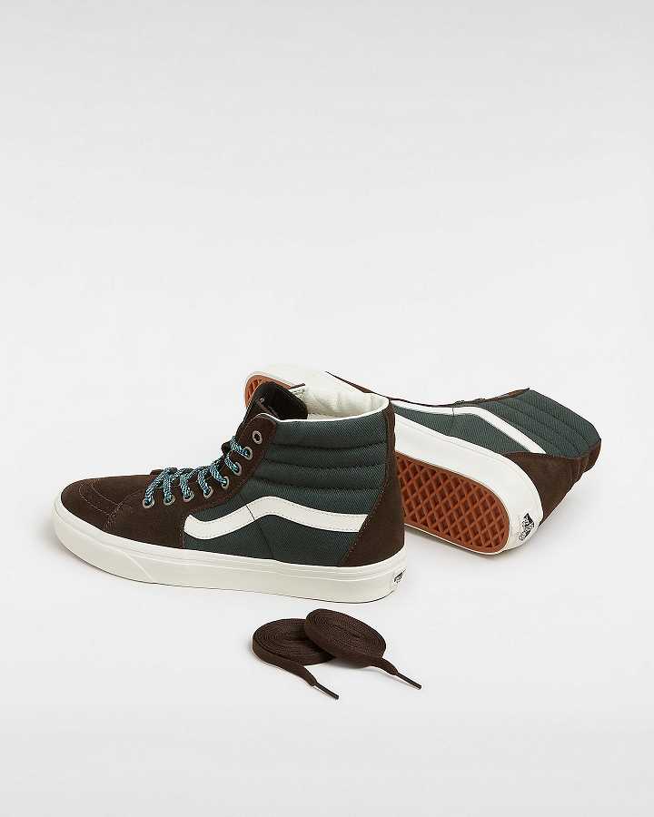 Green Vans Colour Theory Sk8-Hi Women Skate Shoes | VN3574829