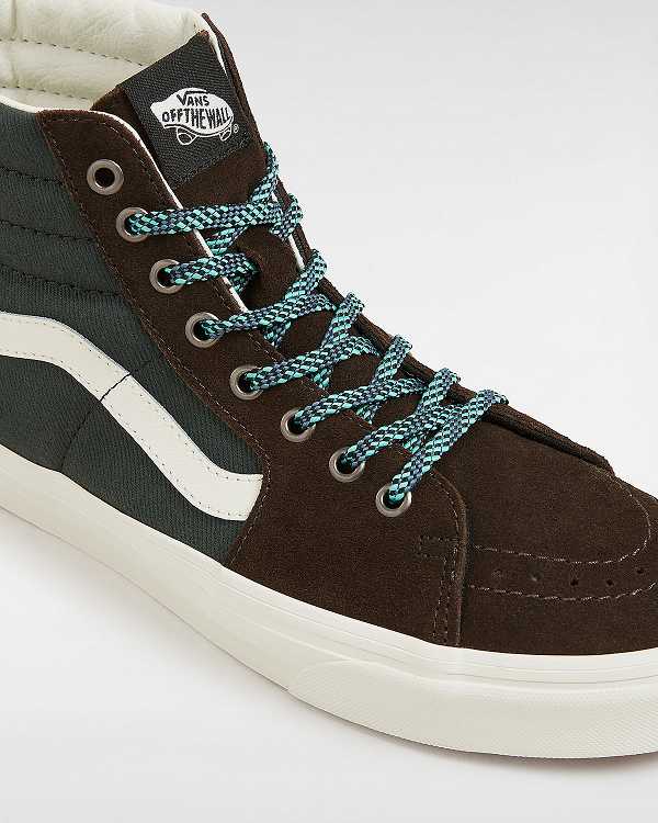 Green Vans Colour Theory Sk8-Hi Women Skate Shoes | VN3574829