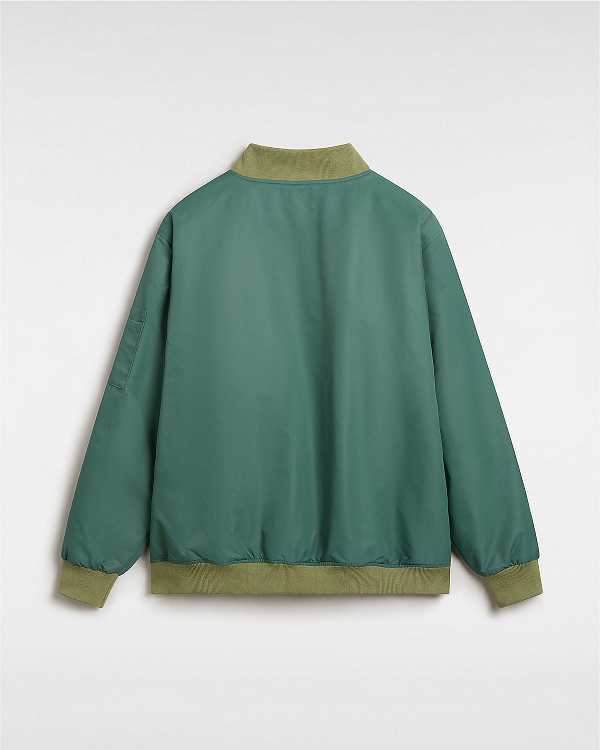 Green Vans Copley Men Bomber Jackets | VN0213685