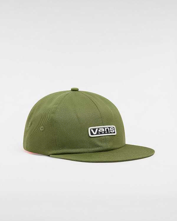 Green Vans Cushman Jockey Unisex Hats | VN4178930