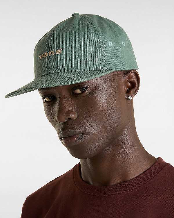 Green Vans Cushman Jockey Unisex Hats | VN5618432