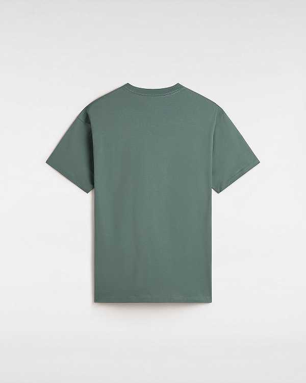 Green Vans Essential Loose Men T Shirts | VN6792184