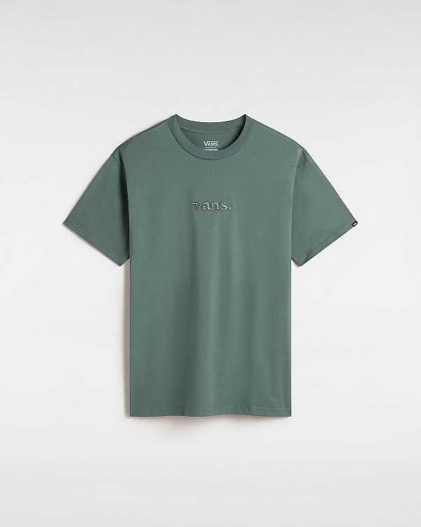 Green Vans Essential Loose Men T Shirts | VN6792184