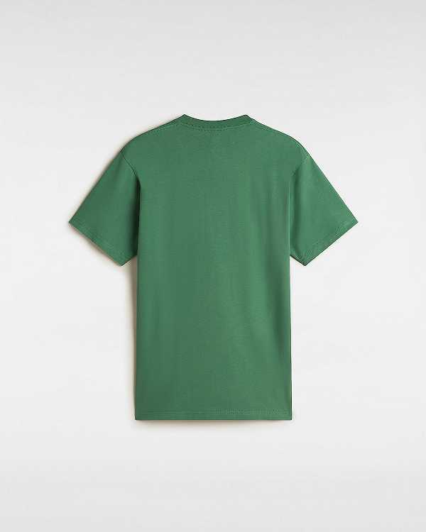 Green Vans Hi Stretch Men T Shirts | VN6253971